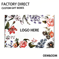 Boîtes d'expédition florales auto-érectables en carton ondulé avec logo personnalisé, fermeture magnétique, écologiques, en carton cuivré pour emballage de bougies