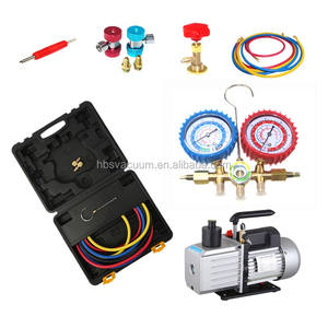 R134a r22 r502 r12 दो तरह गेज प्रशीतन hvac मीटर वाल्व सूचक पढ़ने कई गुना गेज BZ-4 - Product Image 1