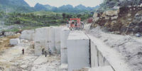 Scie à chaîne en marbre Machine de découpe de pierre Profondeur de coupe maximale de 7.5m pour la fabrication de construction et la carrière de granit