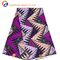 Kain Tenun Organza Anti-Pil dengan Cetakan Batik Afrika untuk Anak Perempuan dan Laki-laki