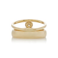 Bague Hailey Style en or jaune massif 14 carats avec diamant de laboratoire de 1 carat, bijou sculptural minimaliste de style mid-century, héritage de joaillerie fine pour femme