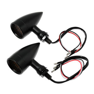 <span class=keywords><strong>Clignotant</strong></span> noir chromé de 10mm pour moto, lampe de frein clignotante à LED pour Harley <span class=keywords><strong>Chopper</strong></span> Cruiser personnalisée pour Honda - Product Image 1