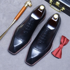 Zapatos de Vestir para Hombre ASTON M.JAZZ, Formales de Negocios, con Punta Cuadrada, Cordones Oxford, de Cuero Resistente, Estilo Británico Coreano, Casuales - Product Image 5
