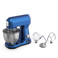 Mélangeur sur socle de cuisine 2000W AC/DC Pâte alimentaire en métal 8 vitesses 5.5L Système à double vis sans fin en aluminium moulé sous pression Bol de mélange à 8 vitesses