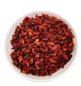 High quality Dried Vegetable red bell pepper granules flakes