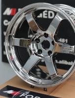 MN tempa cekung roda krom Rims 5x120 5x114.3 replika Volk balap Te37 untuk Tesla Model S Jdm Bmw E46 E90 F80 F82