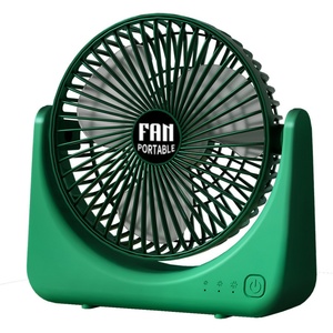 Ventilador de Escritorio de Oficina con Rotación de 360 Grados, Ventilador Silencioso y Potente para Dormitorio de Estudiantes, Ventilador USB Recargable con Batería, Regalo para Estudiantes - Product Image 1