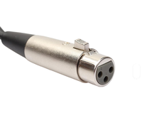 Neues hochwertiges 0,3m XLR-Buchse auf Doppel-XLR-Stecker Splitterkabel mit Zinklegierungs-Steckverbinder und PVC-Ummantelung für professionelle Videolautsprecher