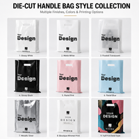 Sacs de courses en plastique découpés sur mesure, résistants, imprimés, OEM/ODM, pour magasins de vêtements et supermarchés – Solution professionnelle personnalisée