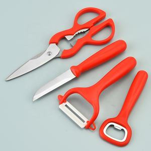 Ensemble de couteaux à éplucher les fruits de <span class=keywords><strong>cuisine</strong></span> avec un élément de style chinois du caractère "Fu" sur le fond et une base de fête pour le stockage - Product Image 4