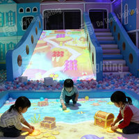 Sistema de Juego Interactivo con Proyección en el Suelo 3D para Niños, con Proyector Interactivo para Jugar en Interiores y Exteriores