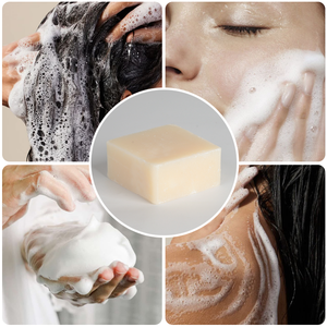 Jabón corporal blanqueador orgánico de Etiqueta Privada, Control de aceite, Limpieza Profunda, leche de cabra, barra de jabón de sal marina hecha a mano para eliminar el acné de la piel - Product Image 3