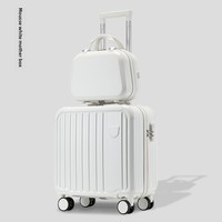 Valise cabine moderne à roulettes en ABS rigide de 18 pouces, motif dessin animé petit ours, verrouillable, pour voyage