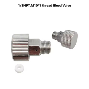 1/8NPT M10*1 Threads Bleed Release Valve Adaptor Pneumatic <b>Tools</b> Accessories Parts for HPA Hand Pump Tank Cylinder Refill - Product Image 2