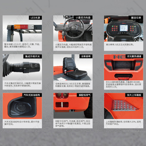 Montacargas diésel serie HELI K2 con capacidad de carga de 2000-3800 kg, altura de elevación de 3000 mm, tipo sit-on para almacén. - Product Image 3