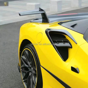 อุปกรณ์ตกแต่งภายนอกรถยนต์สำหรับ F488 สไตล์ Mansry คาร์บอนไฟเบอร์ ช่องระบายอากาศด้านข้าง สำหรับ <span class=keywords><strong>Ferrari</strong></span> <span class=keywords><strong>488</strong></span> <span class=keywords><strong>GTB</strong></span> Spider ชุดแต่งช่องระบายอากาศด้านข้าง - Product Image 6