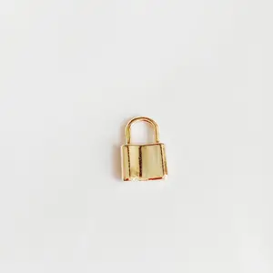 high quality 18k gold plating DIY lock , stainless steel with real 18k gold plating