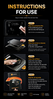 Protector de Pantalla 9H Transparente de Fácil Instalación con Aplicador Magic Box y Tableta para Eliminar el Polvo para Xiaomi Redmi Pad 2 7 8 Pro