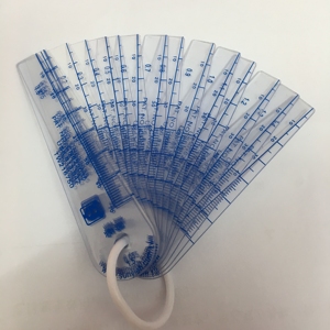 בדיקת תבניות ומדידה מדידת מרווחים מפלסטיק שקוף 16 להבים דיוק גבוה אורך 70 מ\"מ (0.05-1.5 מ\"מ) - Product Image 6