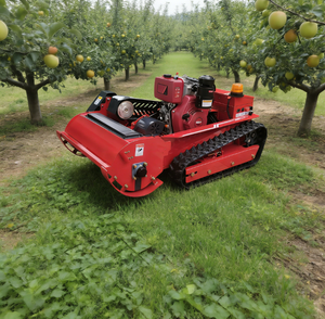 Tondeuse à gazon industrielle télécommandée à 4 temps, à chenilles, à essence, largeur de coupe 800 mm, tout-terrain, type char d'assaut, en promotion - Product Image 4
