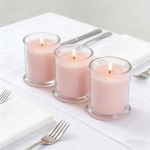 Pot à bougie en verre transparent de 70 ml/220 ml/360 ml avec couvercle en verre et joint pour la décoration de la maison - Product Image 2