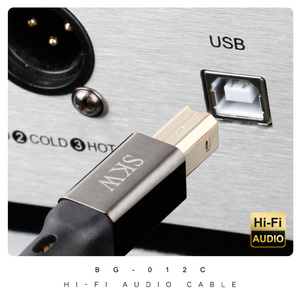 Skw audiophiles 24K mạ vàng USB máy in cáp loại C/USB C USB B tốc độ cao 3.2ft/1m <span class=keywords><strong>DAC</strong></span> giải mã Nylon khuếch đại microphone - Product Image 2