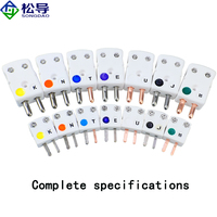 Termopar Tipo K y Tipo J, Conector de Cerámica Resistente a Altas Temperaturas, Enchufe Macho y Hembra, Componente de Conexión SHX-K-M/F