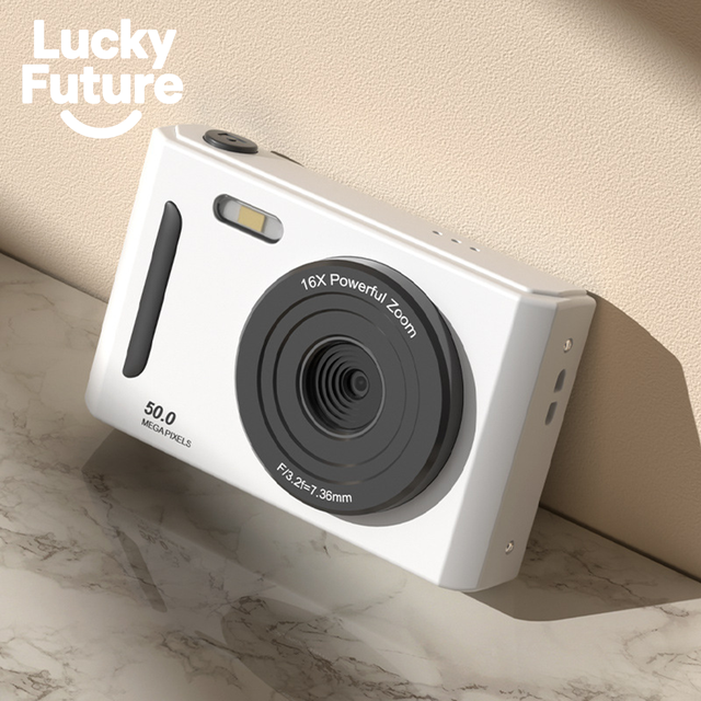 Compact 44MP Digital Camera 16X Zoom Rechargeable Kids Camera 1080P HD Video Recording Mini Camcorder Selfie Camera Gift