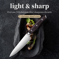 Damask — couteau de cuisine 7Cr17MoV, utilitaires, en acier inoxydable, idéal pour les Chef