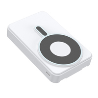 Batterie externe magnétique Li-Polymère OEM 10000mAh - Charge rapide 22,5W, câbles doubles intégrés, chargeur sans fil Type-C 15W, affichage numérique