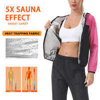 Setelan Sauna Berkualitas Tinggi untuk Wanita, Berbahan Tebal, Hoodie yang Dapat Disesuaikan, Lengan Panjang, untuk Fitness dan Membentuk Tubuh