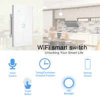 Interrupteur Wifi Tactile Intelligent en Verre Trempé avec Logo Personnalisé pour Livraison Rapide