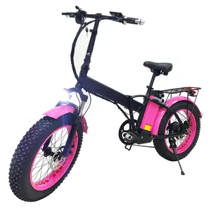 Factory Supplier 20 Inch 500W E-bike Foldable Bicycle Lithium Battery Mini Cargo Electric Bike Fat Tire Folding Electric Bike