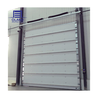 Porte sectionnelle industrielle automatique de haute qualité en acier avec isolation thermique pour opérations efficaces en entrepôt