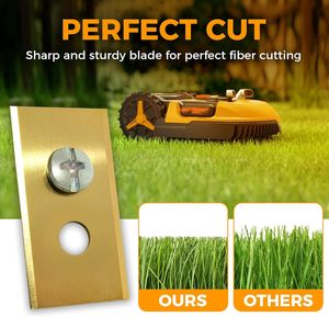 Cuchilla de Repuesto para Robot Cortacésped Mammotion <span class=keywords><strong>Luba</strong></span> Yuka, Cuchillas Robóticas de Titanio Resistentes, con Arandelas de Plástico - Product Image 4