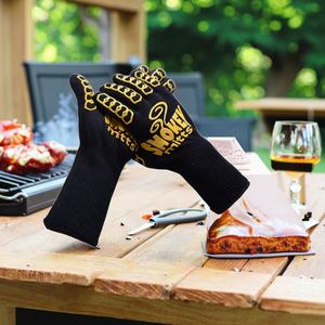 ถุงมือซิลิโคนทนความร้อน 800 องศา สำหรับทำบาร์บีคิว ถุงมือป้องกันความร้อนสูงสำหรับทำอาหารในครัวและย่าง - Product Image 1