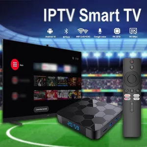 Decodificador de Red I96football de Alta Definición 8K Más Vendido, con Procesador RK3518 y <span class=keywords><strong>Reproductor</strong></span> Android TV Inteligente 4K - Product Image 1