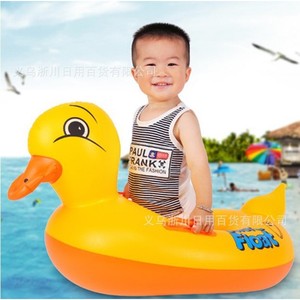 Flotador inflable Huaiyu para niños, diseño de camión de bomberos de dibujos animados, juguete acuático de PVC con asa para jugar al aire libre - Product Image 5