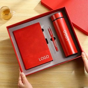 Customizable Luxury Book <b>Gift</b> Set Leather Notebook PenThermos for Corporate Education <b>Travel</b> Promotional Business <b>Gifts</b> - Product Image 1