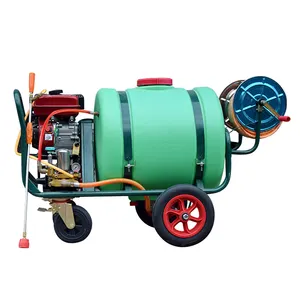 Field irrigation fruit tree pest control belt 160L large oil tank high range hand pushed high-pressure pesticide spray