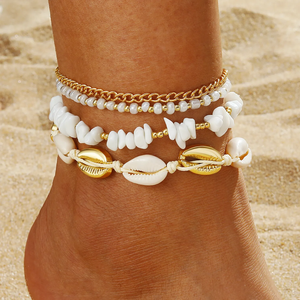 ZYO étanche nouveau Boho femmes chaîne en or coeur papillon <span class=keywords><strong>cheville</strong></span> ensemble de bijoux coeur ananas cristal plage <span class=keywords><strong>cheville</strong></span> Bracelets - Product Image 4