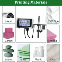 Impresora de Inyección de Tinta 4POLETECH de 4.3 Pulgadas para Línea de Producción, Máquina de Impresión de Fechas para Pequeñas Empresas, Impresora Digital de Logotipos