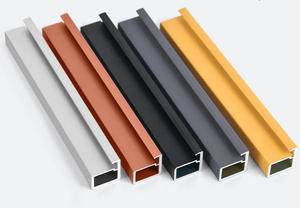 Perfiles de Aluminio Serie 6063 para Puertas, Marco Oculto, Vidrio, Cocina, Armario, Puerta de Acero - Product Image 3