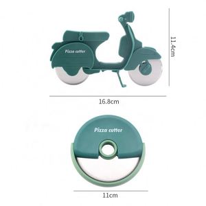 Motorcycle Circular Knife Roller Pie Double Wheel Pizza Cutter Creative Kitchen Tools - Product Image 4