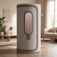 Tenda Sauna Uap Lipat Modern dengan Rangka Baja Tahan Karat, Penutup Katun Tebal Tahan Air, 9 Pengaturan Suhu, 110V untuk Apartemen