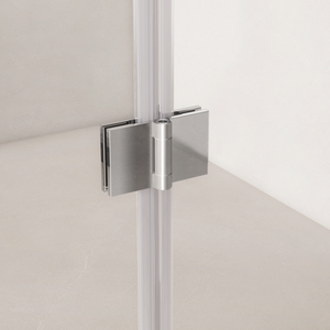 Góc Không Gian Nhỏ Hoàn Toàn Mở Thiết Kế Cửa Cho Phòng Tắm Vòi Sen Gấp Chrome Squareinge Sus304 Tempered Glass Khung Hàng Loạt - Product Image 3