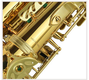 Atacado de fábrica personalizado design de ouro saxofone e-plana alto saxofone instrumento com escultura antiga - Product Image 2