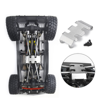 Nouvelle plaque de protection de châssis en acier inoxydable 1/24, plaque de protection contre les chocs, protection pour voiture RC, accessoires de rechange