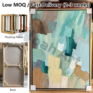 Decoración del Hogar, Obra <span class=keywords><strong>de</strong></span> Arte Abstracta Acrílica Hecha a Mano, Pintura <span class=keywords><strong>al</strong></span> Óleo Verde Moderna, Arte <span class=keywords><strong>de</strong></span> Pared Minimalista en Lienzo - Product Image 5