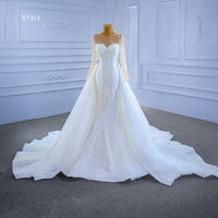 Janchambre — robe de mariée de luxe style bohème en dentelle, coupe sirène détachable, RSM67315, collection 2021